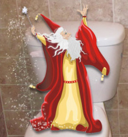 Plumbers Cocoa FL wizard by toilet